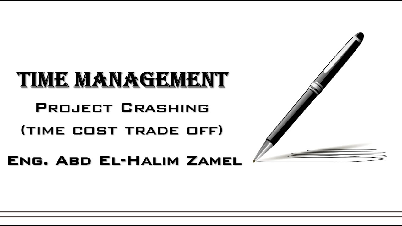 ضغط زمن المشروع - Project Crashing