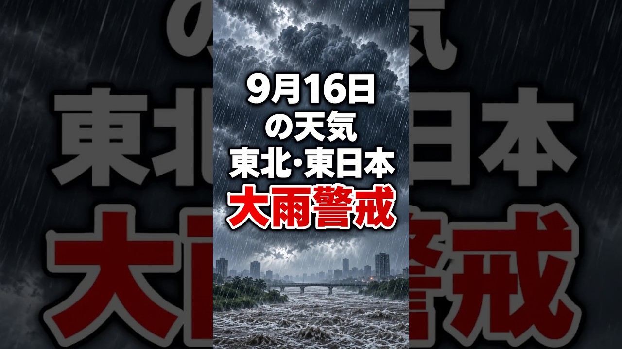 【明日の1分天気】2026年9月16日(水)の天気・気温・雷 #マニアック天気 #1分天気