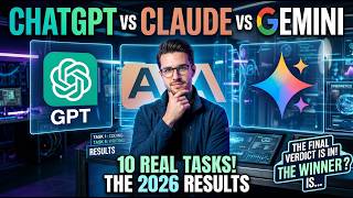 ChatGPT vs Claude vs Gemini - I Tested All 3 on 10 Real Tasks (2026 Results)