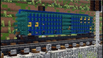 Minecraft CSX 50ft Box Car freight railcar tutorial