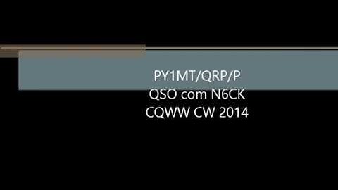 PY1MT/QRP/P x N6CK