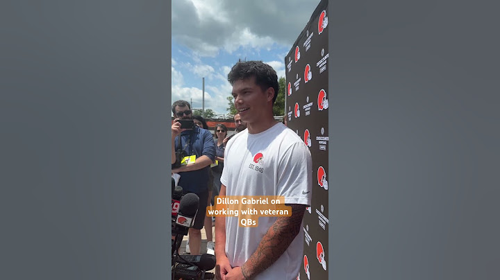 Dillon Gabriel talks about what it’s been like on the #Browns QB room as minicamp starts.