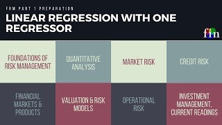FRM Part 1 : Linear Regression Single Regressor - 1 (Quantitative Analysis)