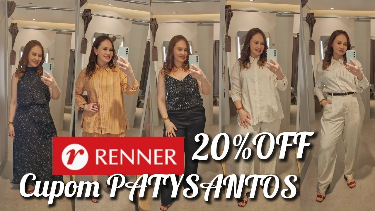 Provador Renner novidades com 20%off cupom PATYSANTOS 