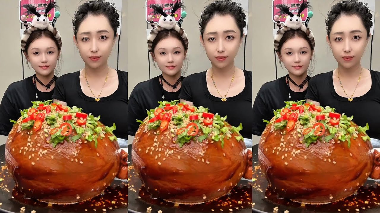 😱🔥 Epic Mukbang Feast: Giant Spicy Meat Platter That Will Make You Drool!