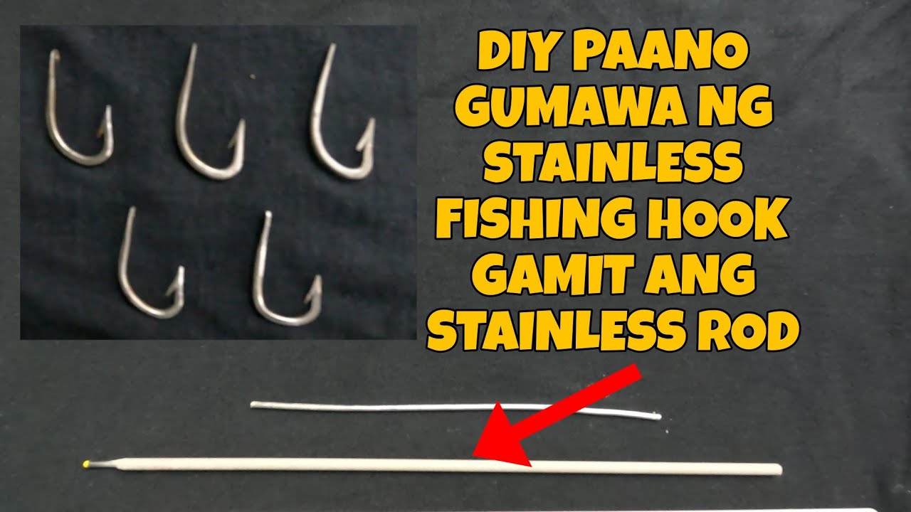 Paano gumawa ng stainless fishing hook DIY