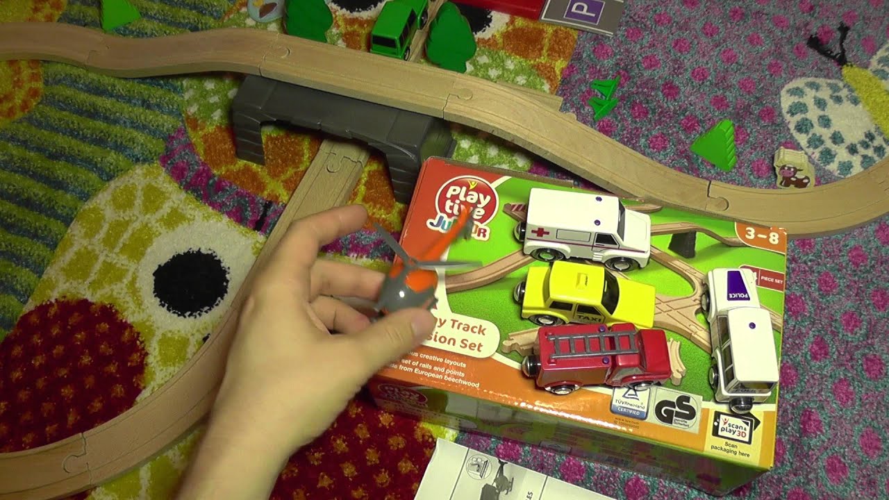 Set Train - Based - Junior Wood Electric YouTube Railway from Playtive Lidl