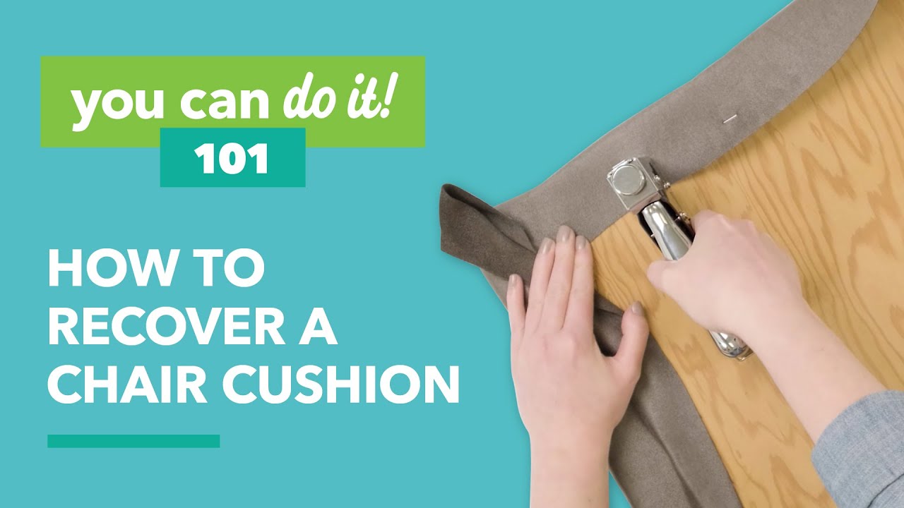 DIY Chair Cushion - How To Make A Chair Cushion [VIDEO] ⋆ Hello