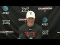 Texas Tech Football: Bye Week Presser | 9.17.2020