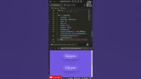 Glassmorphism Button Hover Effect Using Html and Css #webdesign #webdev #coding #python #shortvideo