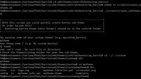 Barrio 1 - Instalation