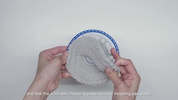 13 Mopping pad plates and washable mopping pads disassembly and clean guide