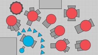 THE BEST LEVEL 1 FRIEND VS TEAMS - diep.io