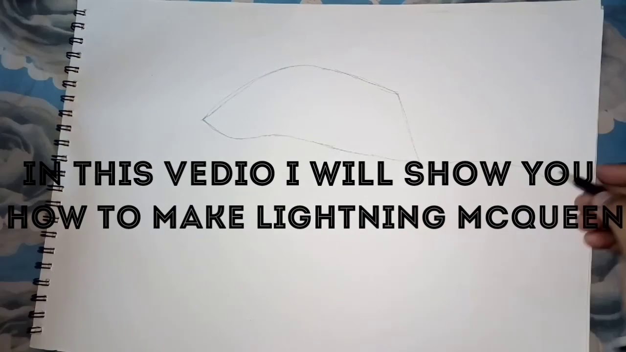 How to draw cars 3 lightning mcqueen easily - YouTube