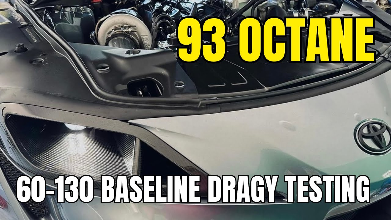 Dragy Testing My Big Turbo Supra On 93 Pump Gas