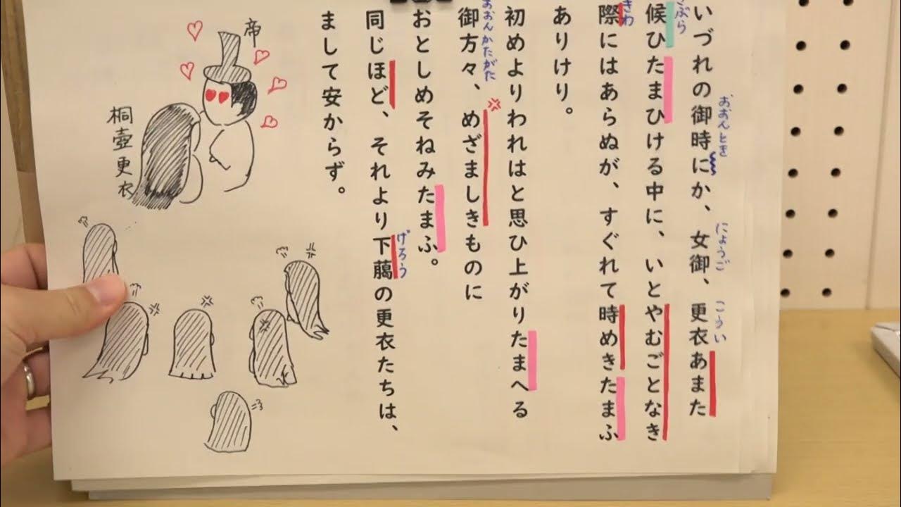 書きなぐりイラストでわかる源氏物語・桐壺 光源氏の誕生 YouTube