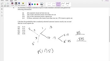 SOA Exam P Question 9 | General Conditional Probability