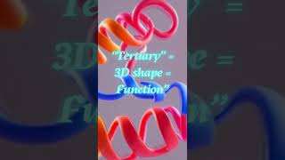“Protein’s 3D Magic — The Tertiary Structure Explained 🧬 | NEET Biomolecules”#neetshorts  #biology