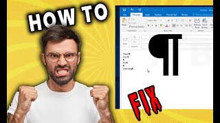 HOW TO FIX Compose new email showing Pilcrow Symbol | Outlook 365 | ¶ |