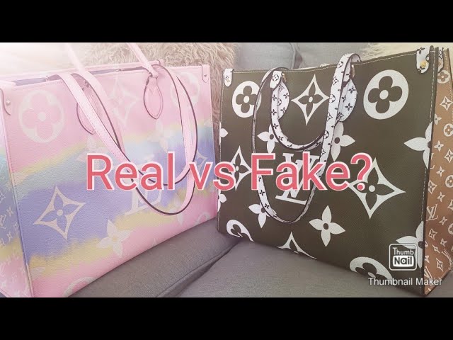 Authentic vs Replica Comparison  Louis Vuitton Onthego Tote Bag 