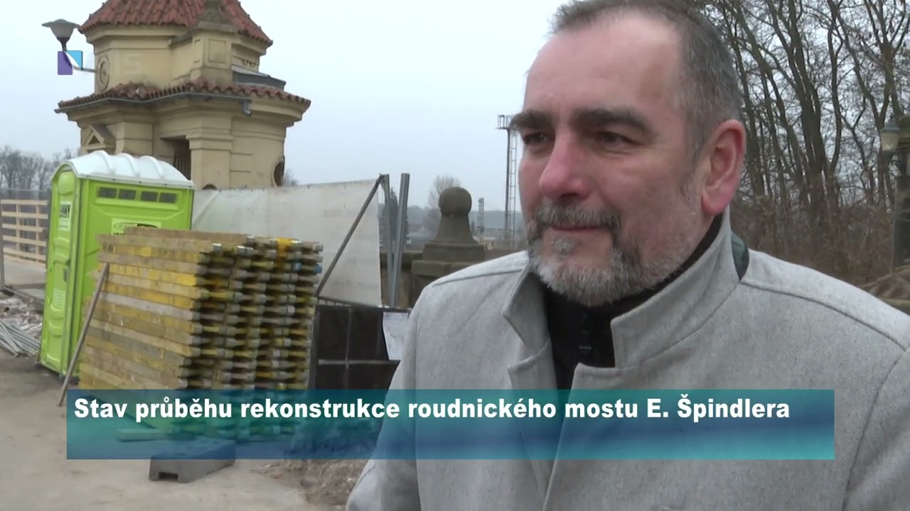Stav průběhu rekonstrukce roudnického mostu