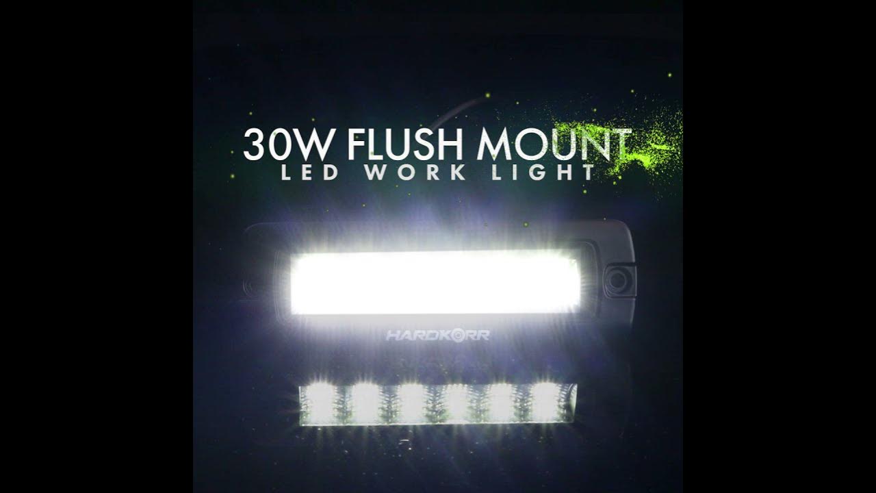 XDW Series 30W Flush Mount LED Hyperflood Work Light - Hardkorr Australia