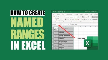 How to Create Named Ranges in Excel.
