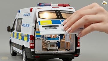 Toy ambulance with many interesting functions created from AI technology- AI技術から生まれた、興味深い機能が満載のおもち03
