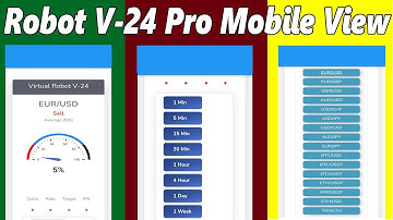 Virtual Robot V-24 Pro Mobile View - QUOTEX Binary Option Trading On Mobile