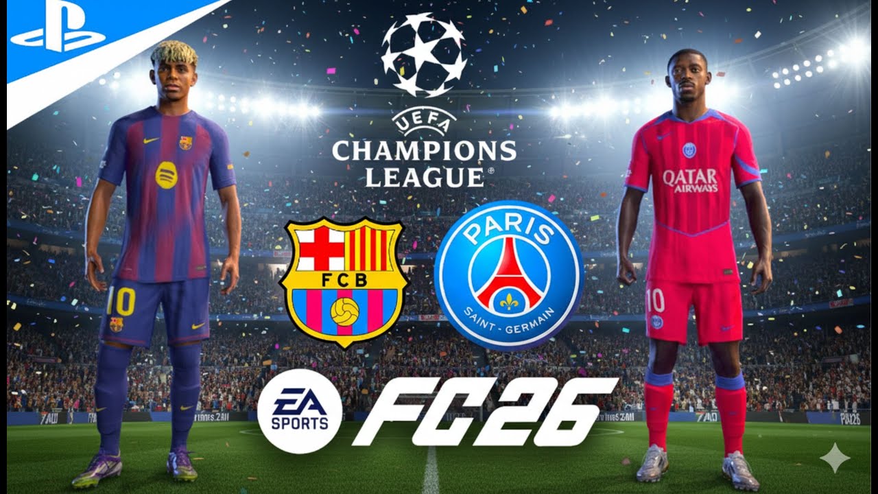 Dembélé vs Lamine Yamal | FC 26 Gameplay  Barcelona vs PSG – UEFA Champions League Final