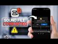 How To Fix CapCut Sound File Corrupted On iPhone | CapCut Audio File Corrupted iPhone