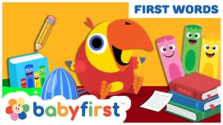 toddler learning video learn new words larry books clothes