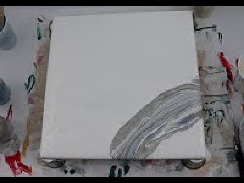 (160) Negative Space Acrylic Pour - YouTube