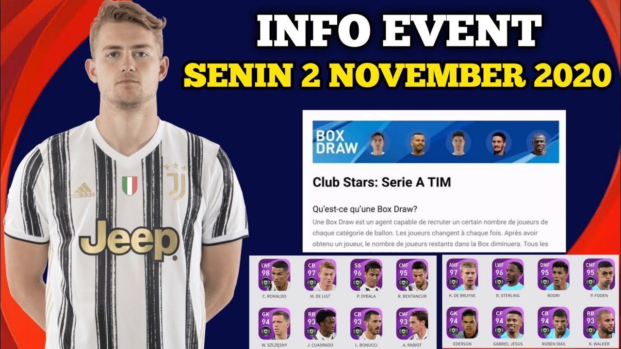 INFO EVENT PES 2021 MOBILE SENIN 2 NOVEMBER 2020 || PES 2021 MOBILE