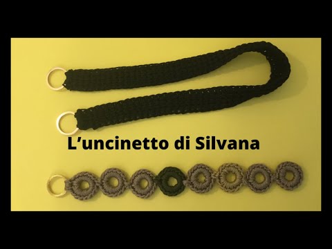 Tracolla Larga A Strisce Regolabile 5x120 Cm | Accessorio Per Borse Donna Con Moschettone | Leggera E Resistente - 5