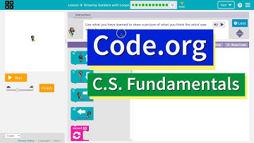 Drawing Gardens with Loops Lesson 9.12 Course B Code.org Tutorial with Answers