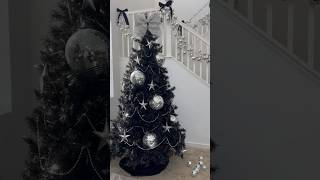 Christmas Tree Reveal #christmas#christmasdecor#christmastree#christmastime#blackchristmas#blacktree