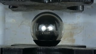 Fushigi Ball Explodes In Hydraulic Press