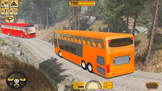 Hill Coach Bus Driving Simulator - Offroad Mobile Tourist Bus Transporter Drive - Android GamePlay screenshot 4