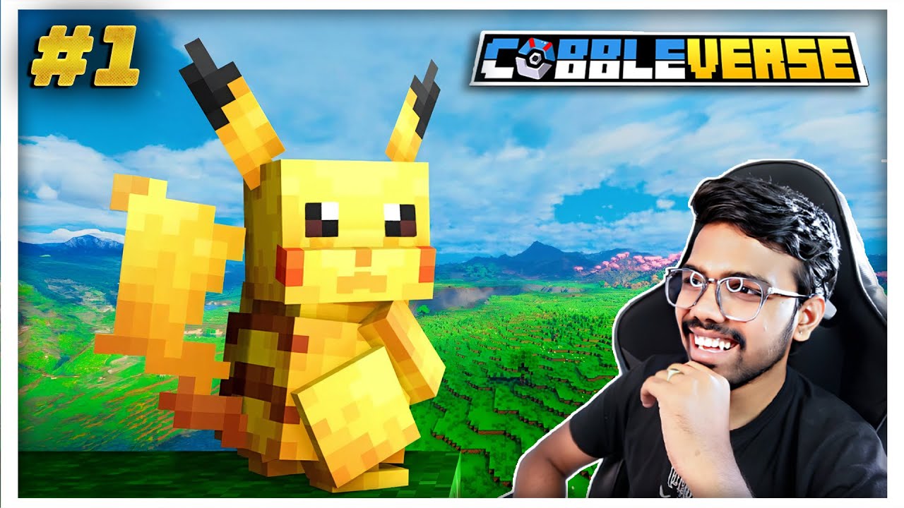 Day 1 in Cobbleverse – Can I Survive? | Minecraft COBBLEVERSE | Minecraft in Telugu
