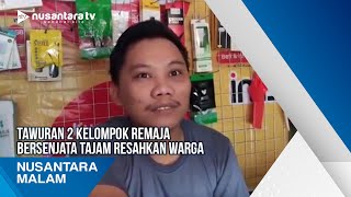 Tawuran 2 Kelompok Remaja Bersenjata Tajam Resahkan Warga