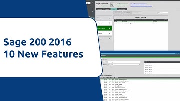 Sage 200 2016 - 10 New Features