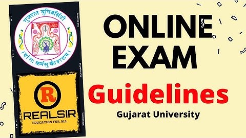 Online Exam Guidelines - 2021 | Gujarat University | BCom, BA, Bsc, BBA, Bca, BEd, | SEM-1| #shorts