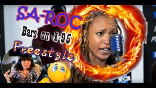 Sa-Roc -Bars on I-95 Freestyle reaction!! She is a true RAP GODDESS crew!!