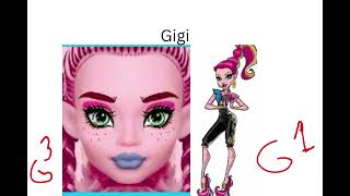 Monster High G3 vs G1