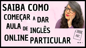 Como dar aula de inglês na internet?