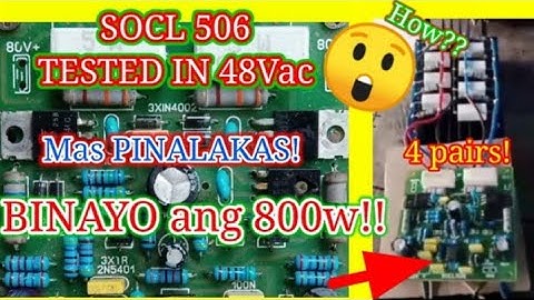 SUPER SOCL 506 Test 48v AC