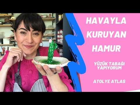 Havayla kuruyan hamurdan yüzük tabağı