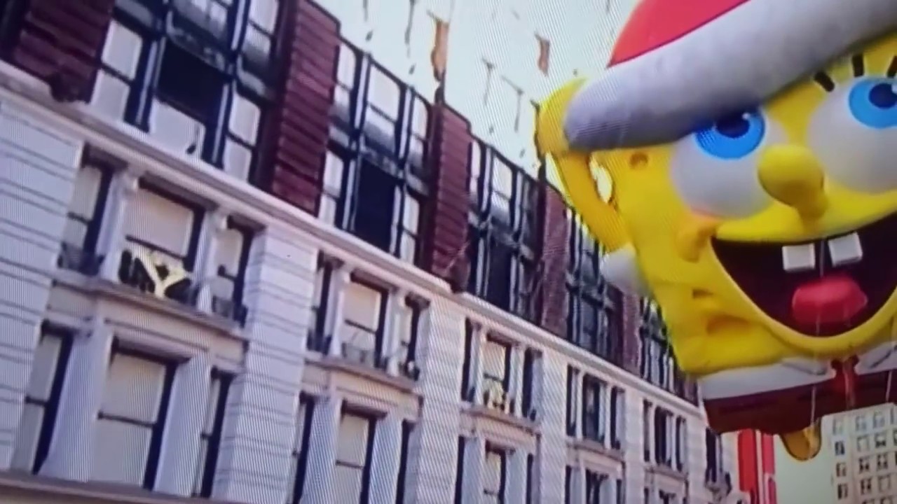 Sponge Bob Float & Appearence By The Goo Goo Dolls Macy's Thanksgiving Day Parade 2017