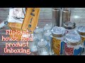 Unboxing and given reviews Flipkart products | glass jar |stainless steel water bottle|pvc wallpaper